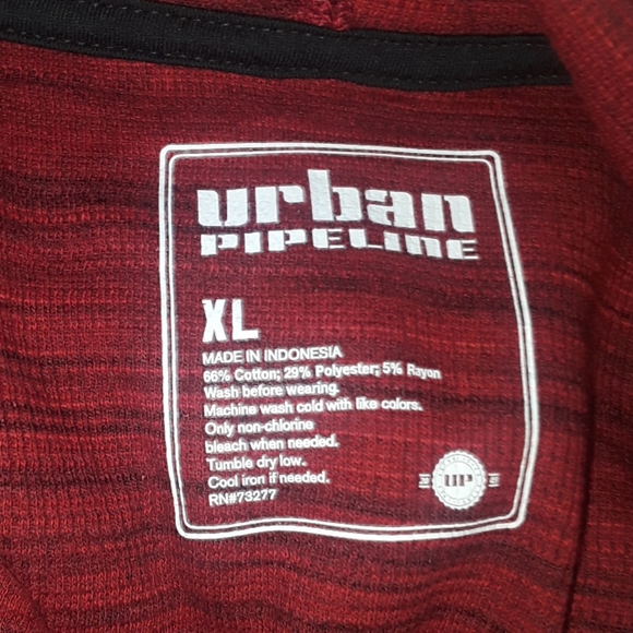 NWT Urban Pipeline Jester Red Thermal Hoodie - Picture 2 of 4